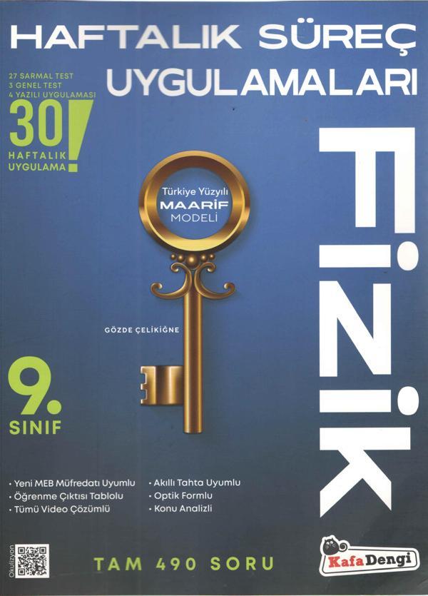 Kafa Dengi Yayınları 9. Sınıf Fizik Haftalık Süreç Uygulamaları - Kafa Dengi - Image 1