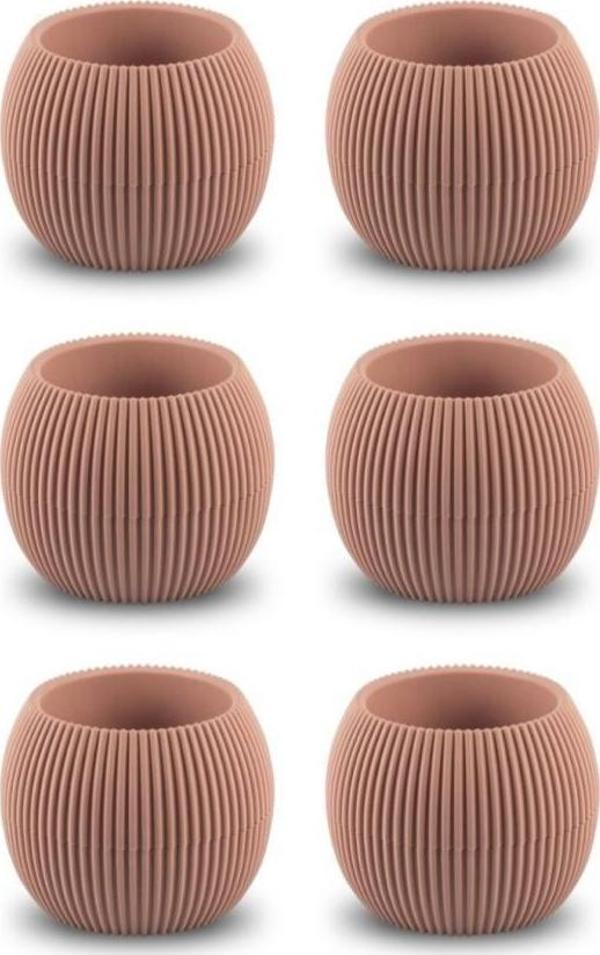 Omnipazar KRS-363 Plastik Mercan Kaktüs Saksı 0.7 Litre Soft Pembe 6 Adet - Image 1