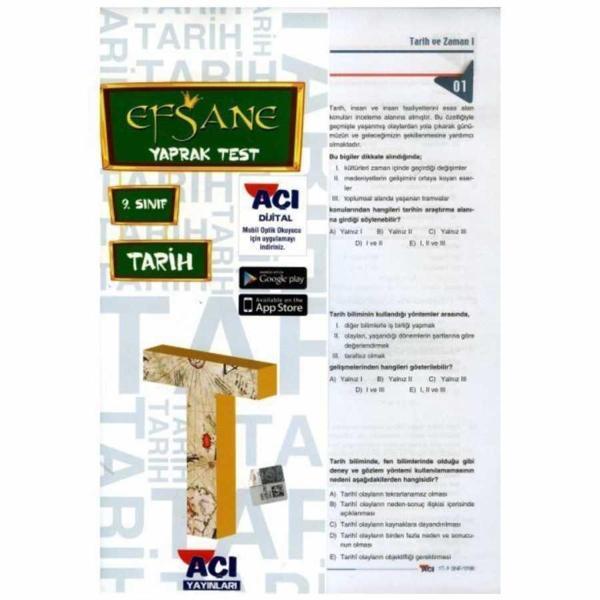 Efsane 9.Sınıf Tarih Yaprak Test - Açı Yayınları - Image 1