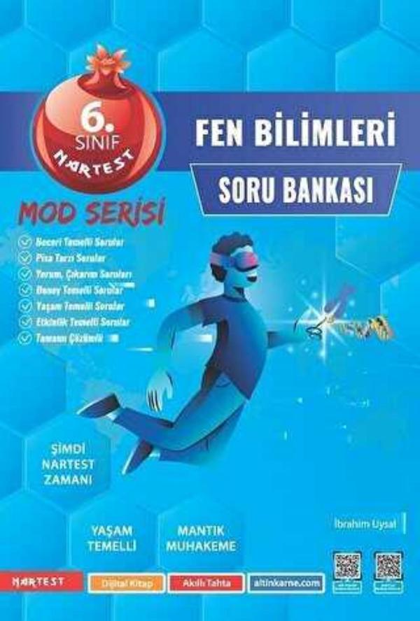 NARTEST 6 FEN BİLİMLERİ SORU BANKASI 2025 - Nartest Yayınevi - Image 1