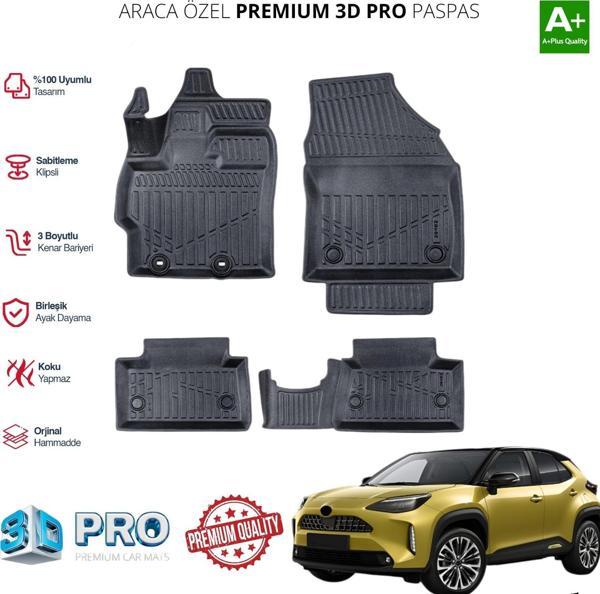 TOYOTA YARİS CROSS ARACA ÖZEL 3D PASPAS 2022+ - Image 1