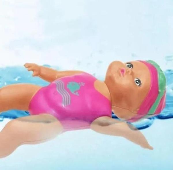 Kurmalı Yüzen Bebek Denizde Havuzda Banyoda Su Kovasında Kendisi Yüzen Bebek Kurmalı 14 Cm - Image 1
