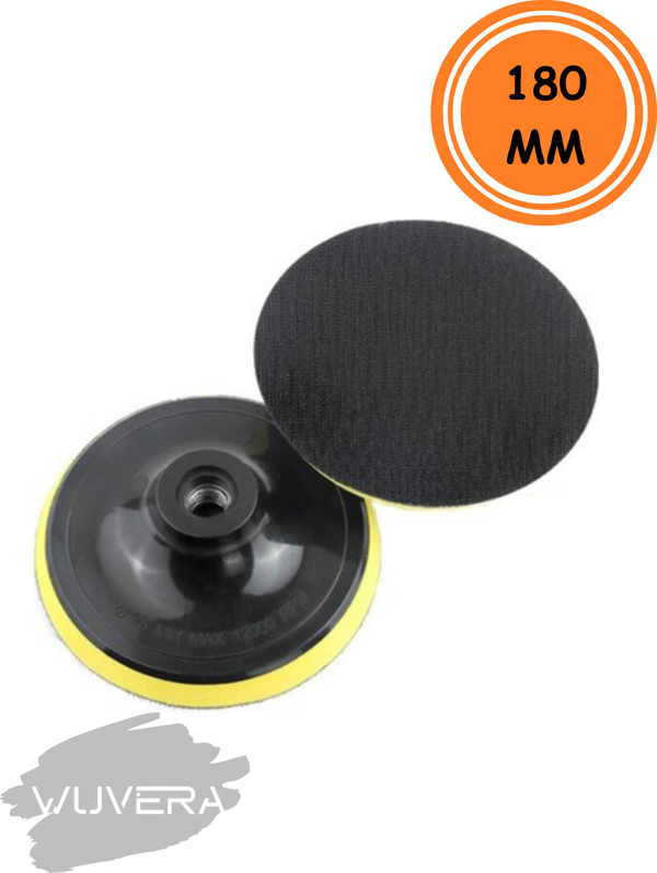 Wuvera 180 mm Cırt Zımpara Tabanı – Pratik Tak-Çıkar Zımpara Başlığı - Image 1