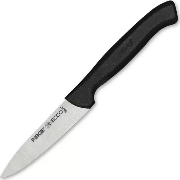 Pirge 38047 Ecco Düz Sebze Bıçağı 9 cm - Siyah - Image 1