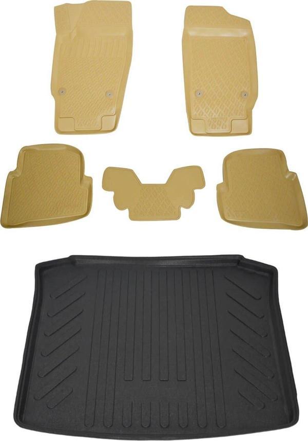 Seat İbiza Sw 2008+ Bej Havuzlu Paspas ve Bagaj Seti Bizymo - Image 1