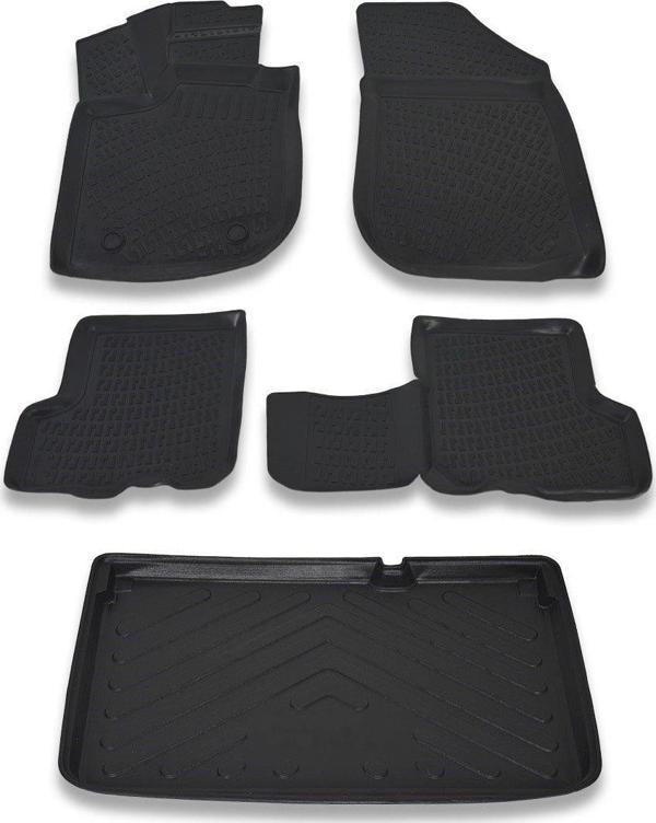 Opel Corsa E 2015 Ve Sonrası Paspas Ve Bagaj Havuzu Seti - Image 1