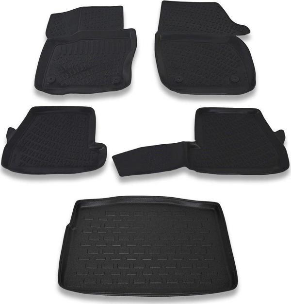 Ford Focus 3 Hb Kalın Stepne 2011-2014 Paspas ve Bagaj Havuzu Seti - Image 1