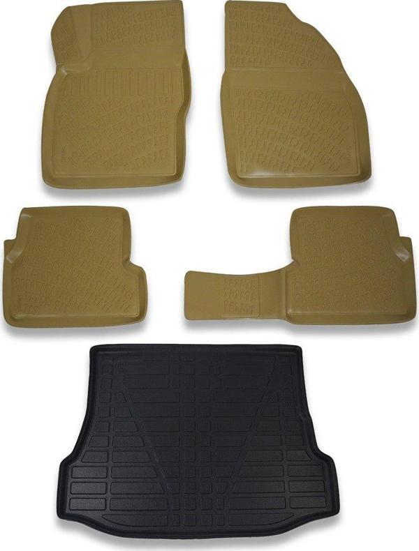Ford Focus 1 Sedan 1998-2005 Bej Paspas Ve Bagaj Havuzu Seti - Image 1