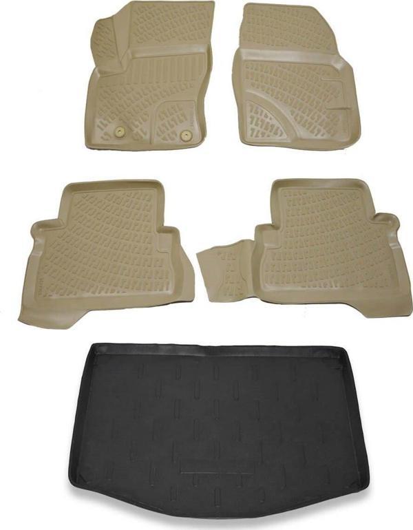 Ford C-Max 2004-2010 Bej Havuzlu Paspas ve Bagaj Seti Bizymo - Image 1