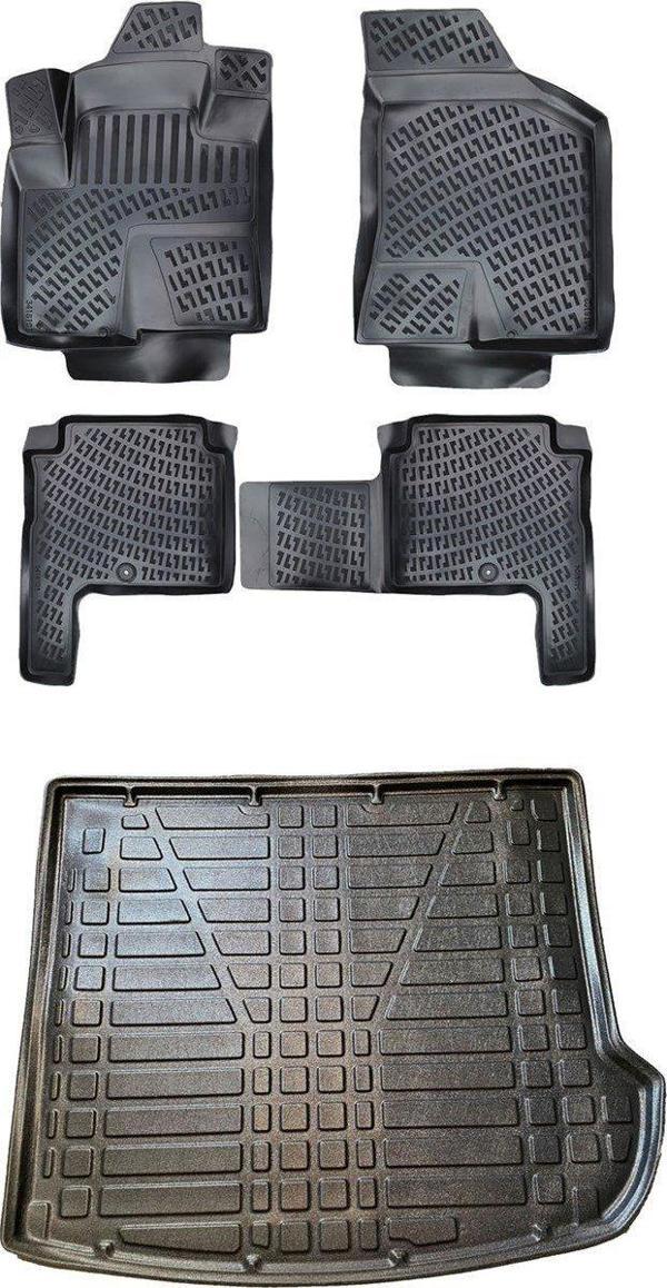 Hyundai Santa Fe 7 Koltuk 2006-2012 3D Paspas ve Bagaj Havuzu Seti - Image 1