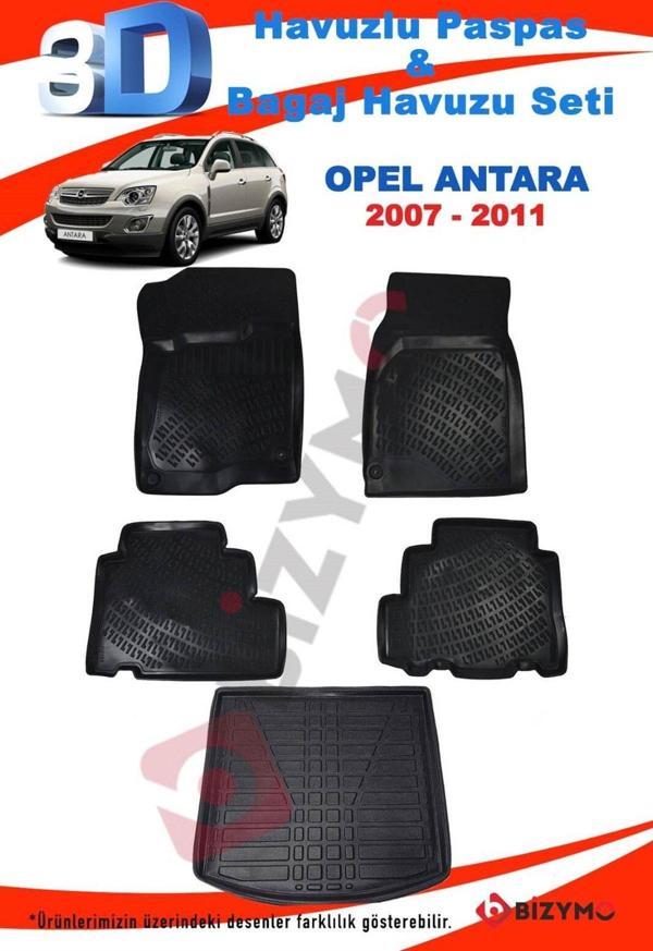 Opel Antara 2006+ 3D Havuzlu Paspas ve Bagaj Havuzu Bizymo - Image 1