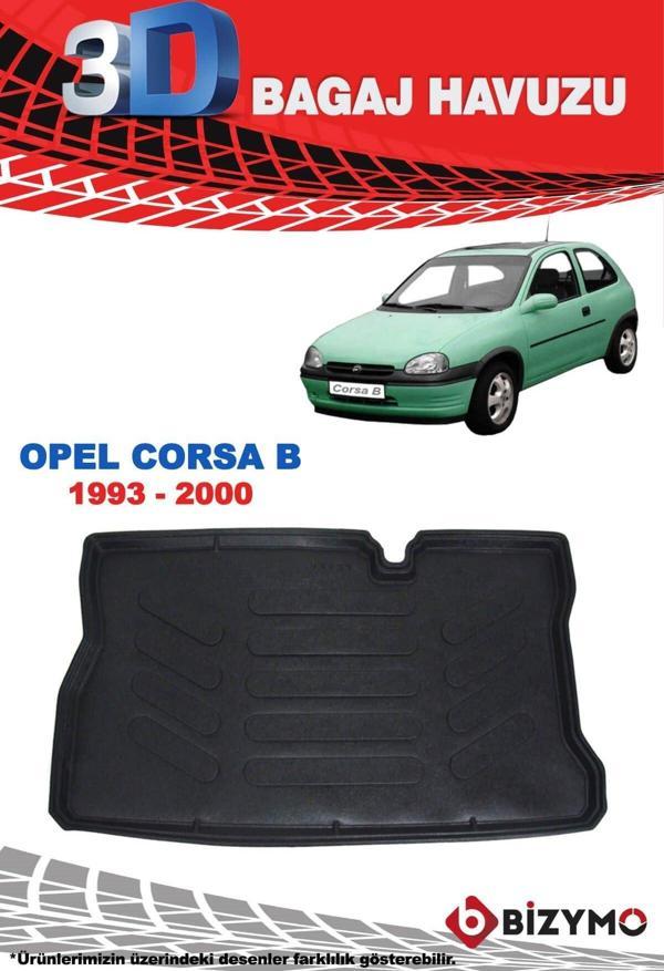 Opel Corsa C 2001-2006 3D Bagaj Havuzu Bizymo - Image 1