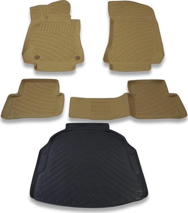 Mercedes E Serisi W212 Sedan Plastik 2010-2015 Bej Paspas ve Bagaj Havuzu Seti - Image 1