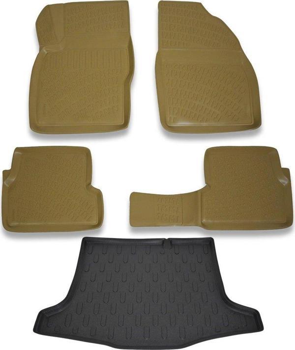 Ford Focus 2 Sedan 2004-2011 Bej Paspas ve Bagaj Havuzu Seti - Image 1