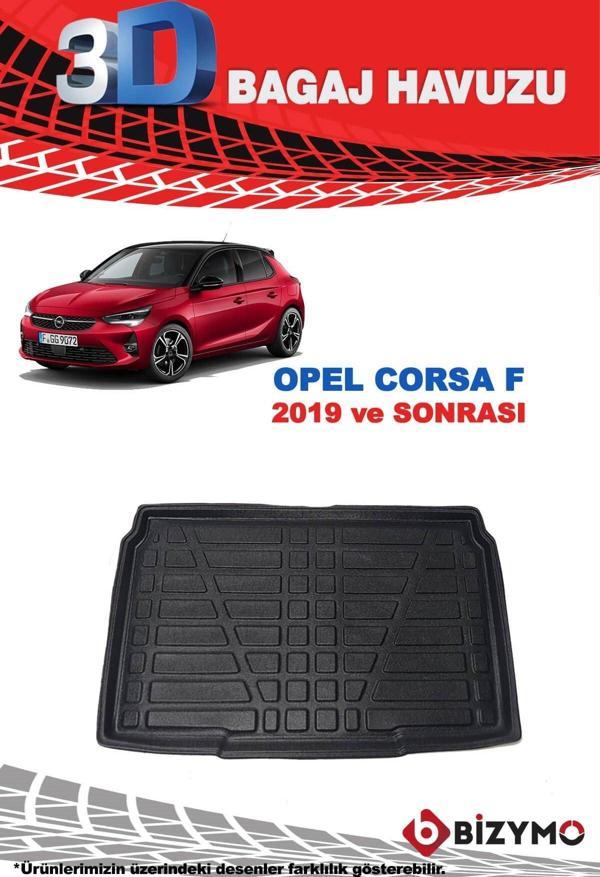 Opel Corsa F 2019 Ve Sonrası 3D Bagaj Havuzu Bizymo - Image 1