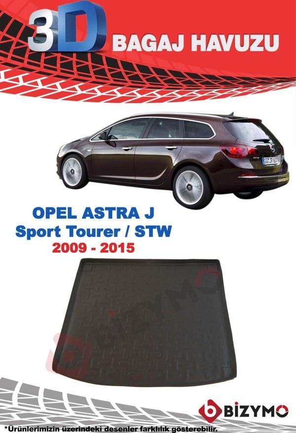 Opel Astra J Sport Tourer-STW 2009-2015 3D Bagaj Havuzu Bizymo - Image 1