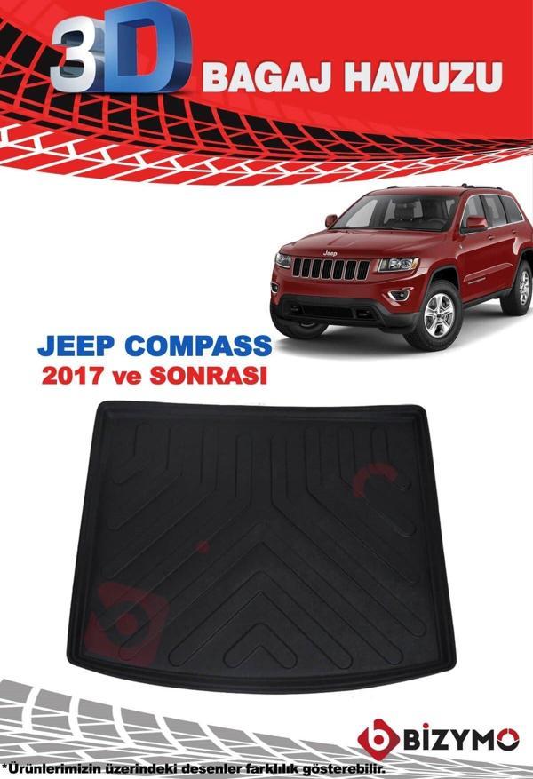 Jeep Compass 2017 Ve Sonrası 3D Bagaj Havuzu Bizymo - Image 1