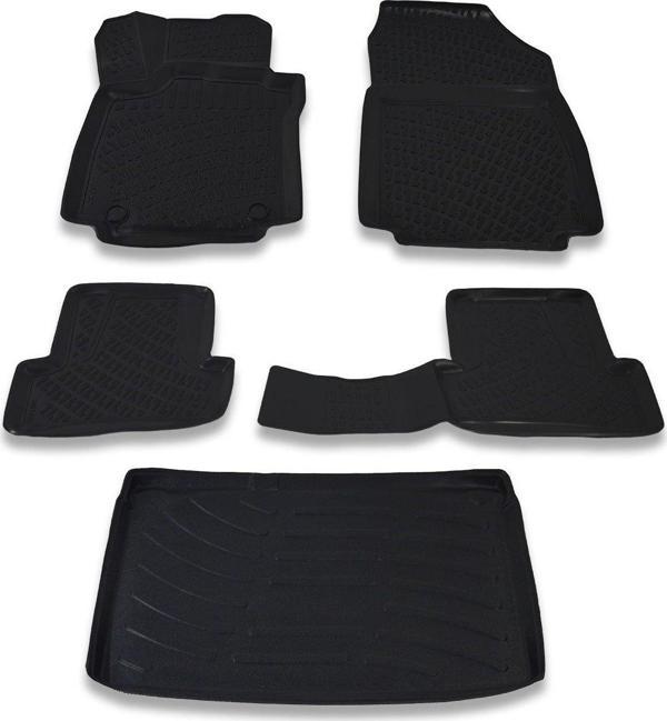 Renault Clio 3 Hb Kancasız 2006-2012 Paspas ve Bagaj Havuzu Seti - Image 1