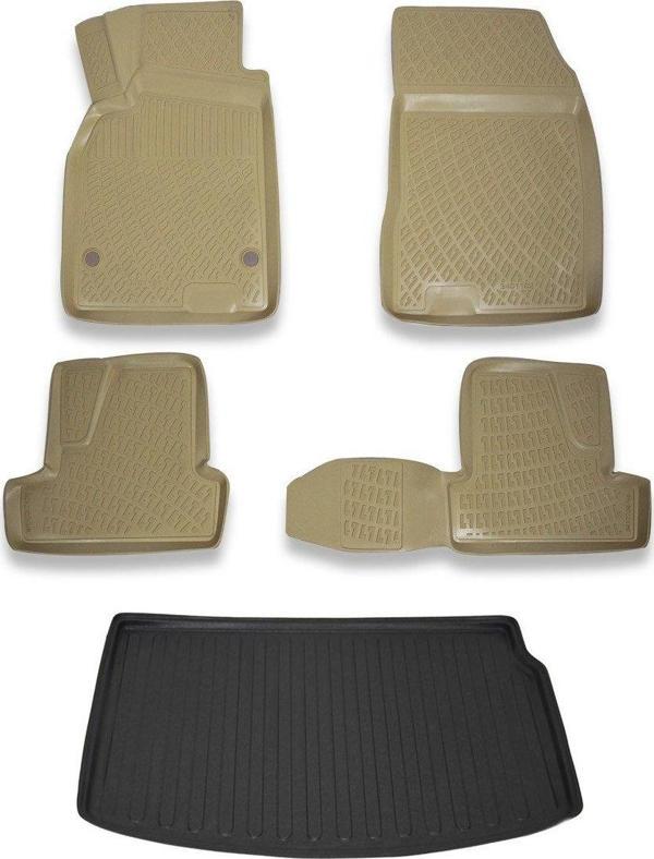 Renault Megane 3 Hb 2009-2015 Bej Paspas ve Bagaj Havuzu Seti - Image 1