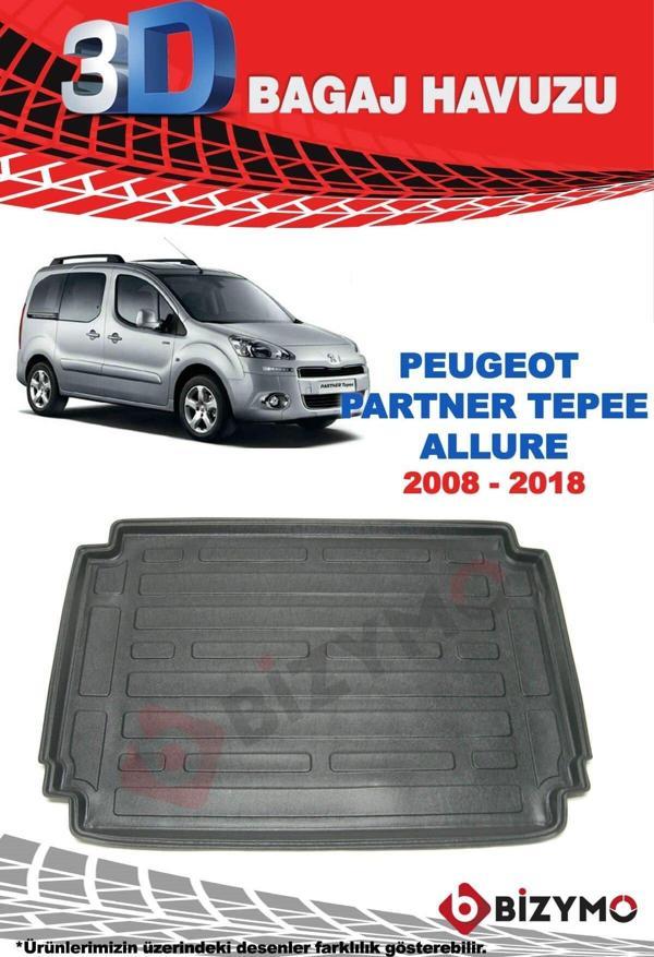 Peugeot Partner Tepee Allure 2008-2018 3D Bagaj Havuzu Bizymo - Image 1