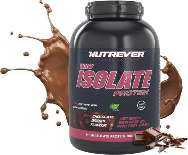 Nutrever Whey Isolate Protein 900 gr Çikolata - Image 1