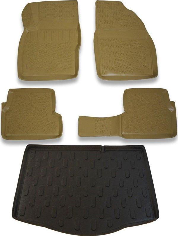 Ford Focus 2 Hb (Kalin Stepne) 2005-2011 Bej Paspas ve Bagaj Havuzu Seti - Image 1