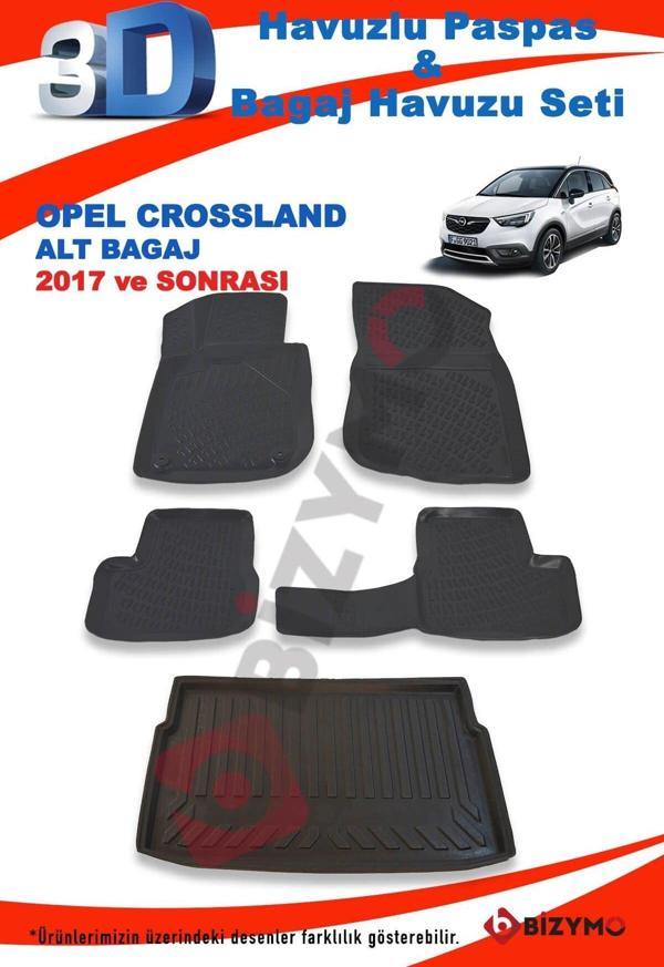 Opel Crossland Alt 2017 Ve Sonrası Paspas Ve Bagaj Havuzu Seti - Image 1