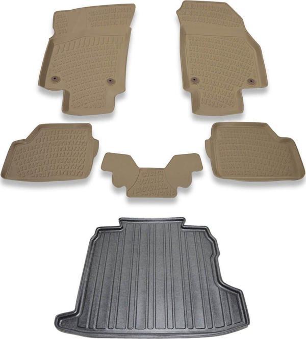 Opel Astra H Sedan 2007-2015 Bej Havuzlu Paspas ve Bagaj Seti Bizymo - Image 1