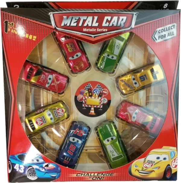 8'li Küçük Metal Arabalar Şimşek  - Image 1