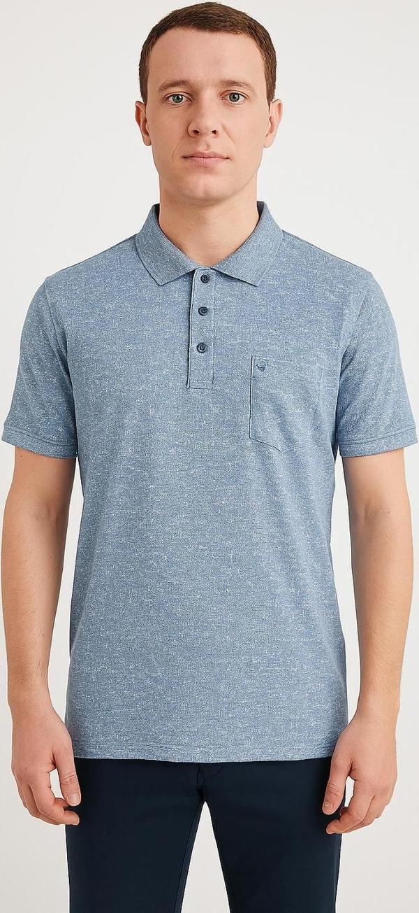 Ercan Büyük Beden Yakalı Klasik Kısa Kol Cepli Erkek Tişört 7345 - Image 1