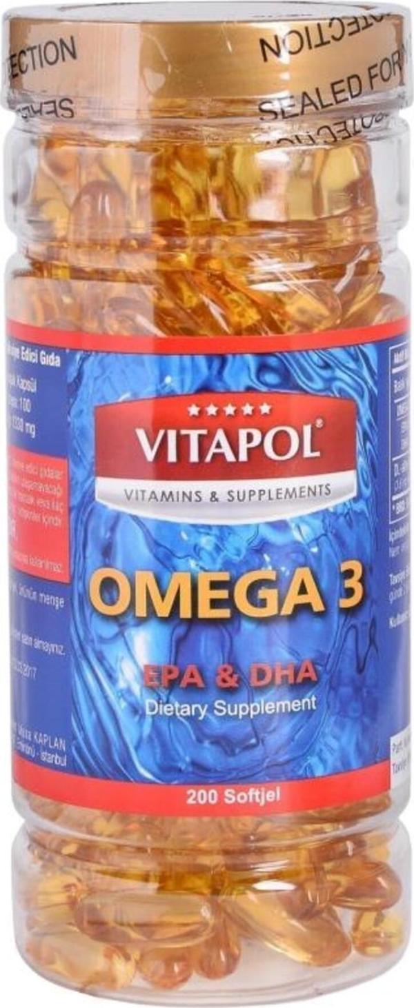 Vitapol Balık Yağı 1000 Mg Omega 3 200 - Image 1