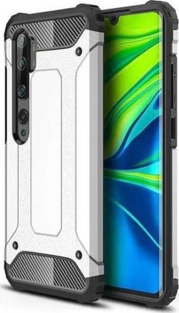 Xiaomi Mi Note 10 Lite Kılıf Armor Hybrid Zırh Silikon - Image 1