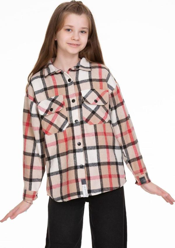 Angelos Gırls Kız Çocuk Ekose Gömlek - Image 1