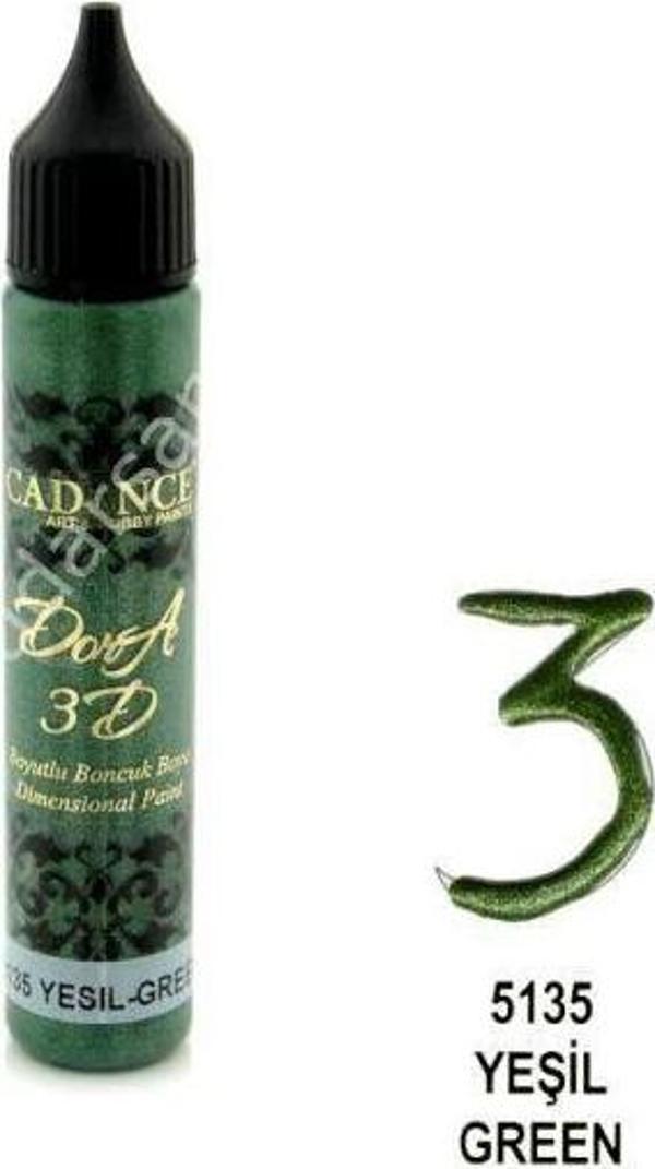 Cadence 3D DORA BONCUK BOYA 5135 YEŞİL 25 ml - Image 1