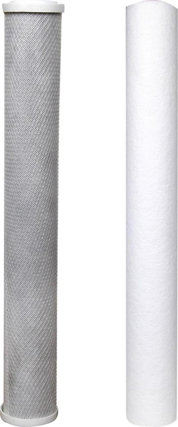 Su Arıtma 20 inch 5 Micron Tortu ve Blok Aktif Karbon Filtresi - Image 1