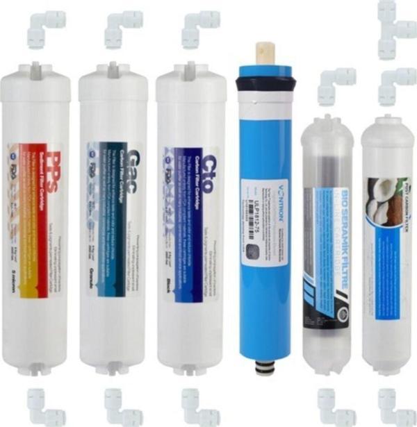 Su Arıtma Cihazı Filtresi 6'lı Filtre Seti Paket - Image 1