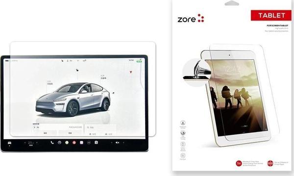 Tesla Model Y Zore Yeni Seri 2in1 Nano Araç Multimedya Ekran Koruyucu - Image 1