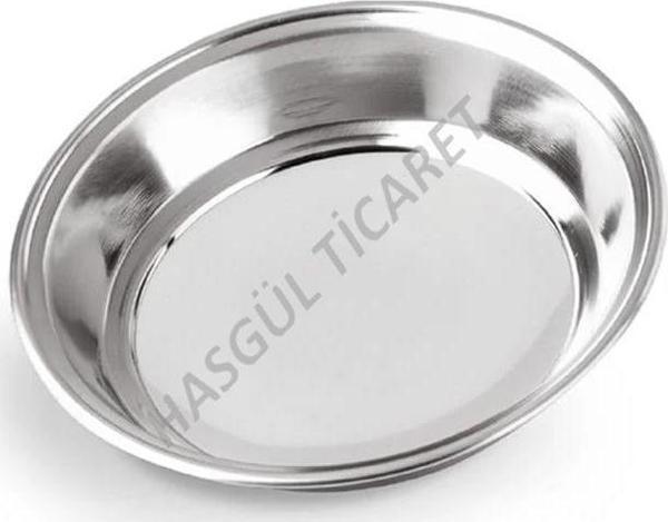 Hsgl Anadol  Servis Çelik Tabak No:2  17 cm  yemek Servis Tabağı - Image 1