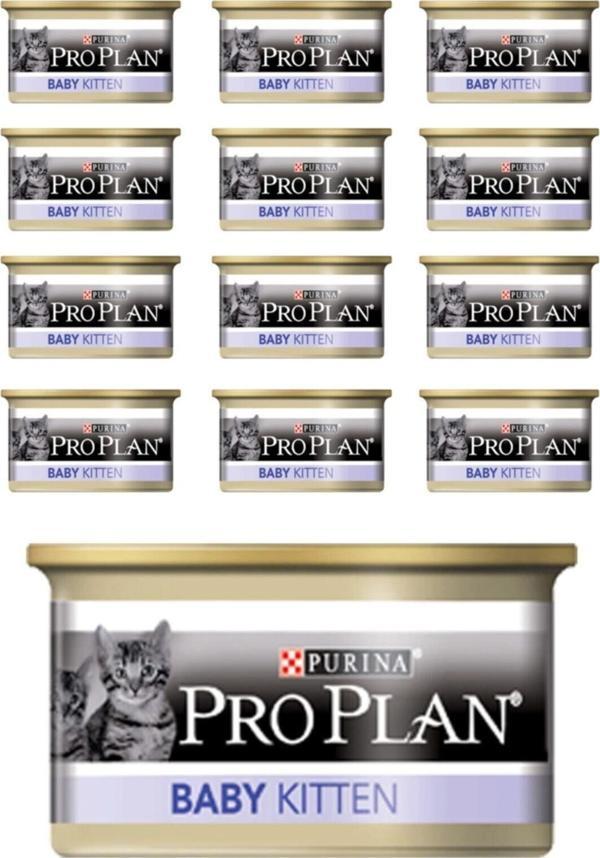 Pro Plan Baby Kitten Tavuk Etli Yavru Yaş Kedi Maması - 85 Gr x 12 Adet - Image 1