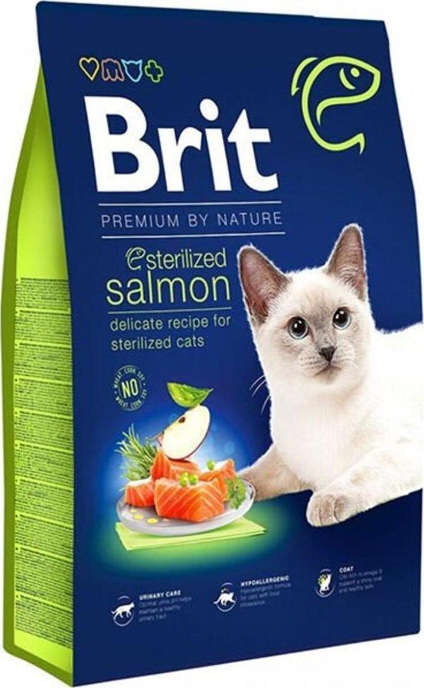 Brit Premium By Nature Sterilised Kısırlaştırılmış Somonlu Kedi Maması 8 Kg - Image 1
