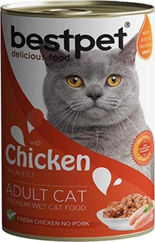 Bestpet Tavuklu Jöleli Yetişkin Kedi Konservesi 400 Gr - Image 1