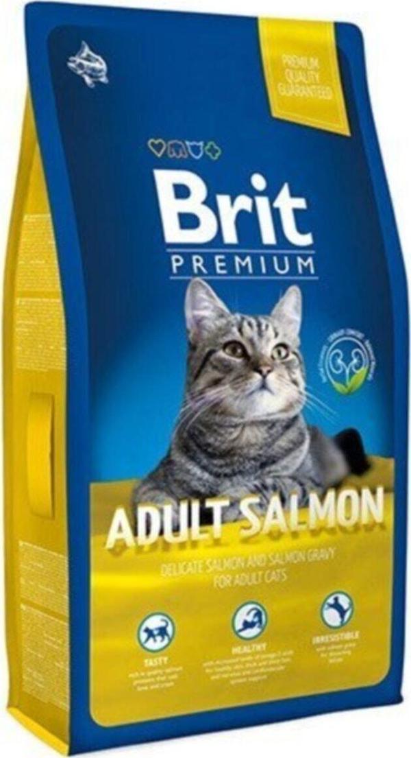 Brit Premium Somonlu Yetişkin Kedi Maması 8kg - Image 1