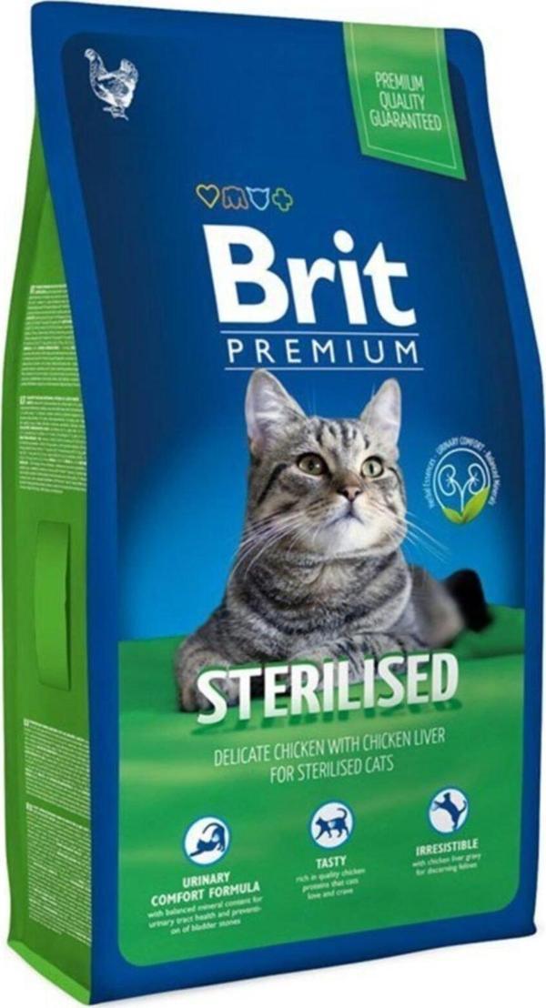 Brit Sterilised Tavuklu Ve Ciğerli Kısırlaştırılmış Kedi Maması 8 Kg - Image 1