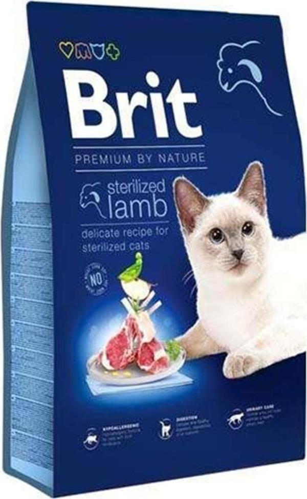 Brit Care Brit Premium By Nature Sterilised Kuzu Etli Kısırlaştırılmış Kedi Maması 8 Kg - Image 1
