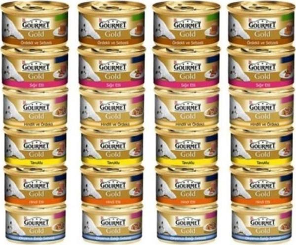 Gourmet Karışık 24 Adet Konserve Kedi Maması - Image 1