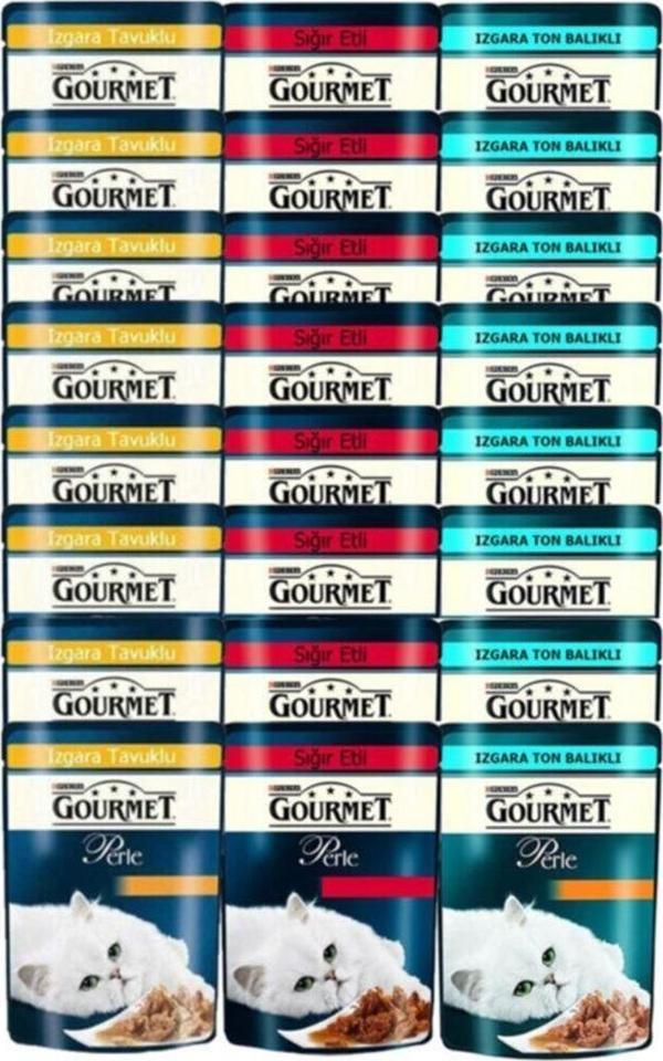 Gourmet Karışık Kedi Konserve Maması 85 gr 24 Adet - Image 1
