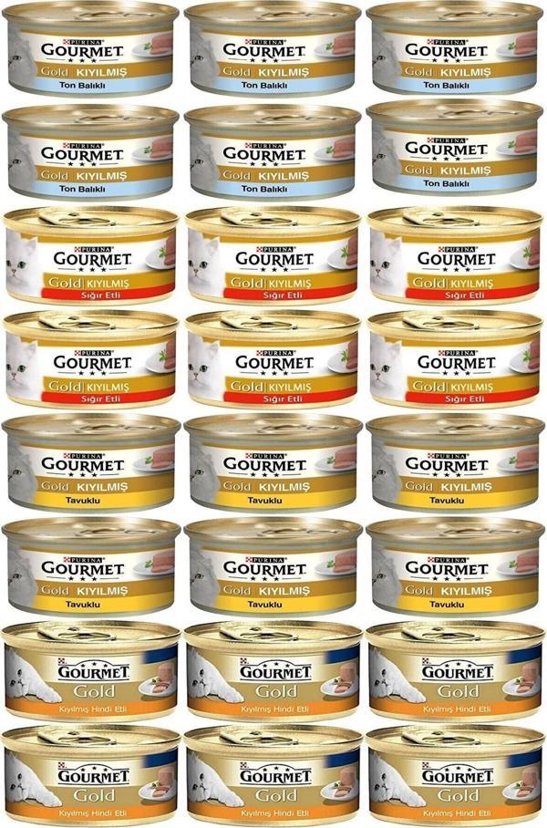 Gourmet Karışık Kıyılmış Konserve Yetişkin Kedi Yaş Maması 24 X 85 Gr - Image 1