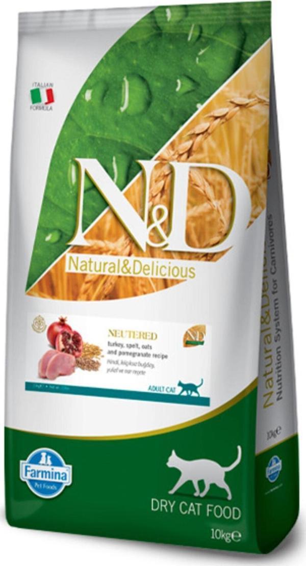 N&D Ancestral Grain Neutered Hindili Düşük Tahıllı Kısırlaştırılmış Kedi Maması 10 Kg - Image 1