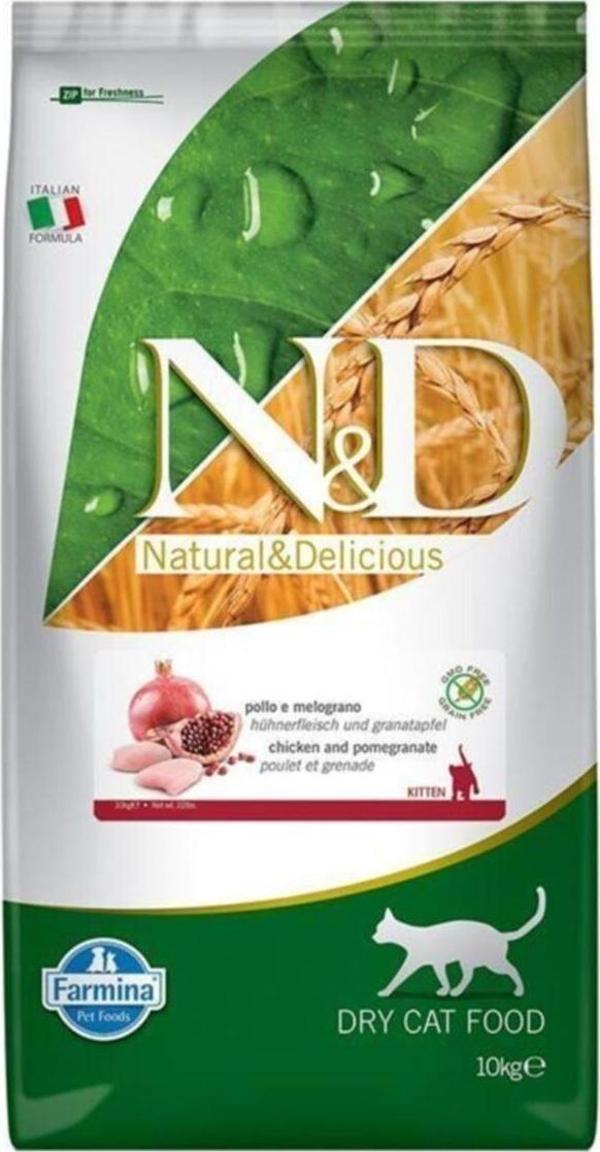 N&D Tahılsız Kitten Tavuk Nar Yavru Kedi Maması 10 kg - Image 1