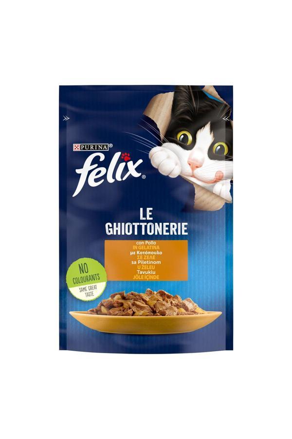 FELiX Yavru Tavuk Etli Kedi Yaş Mama 85 Gr - Image 1